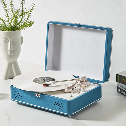 Portable Bluetooth Turntable Retro Speaker for Home
